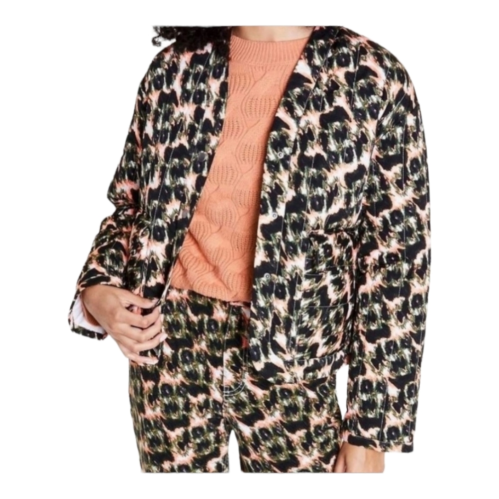 NWOT Rachel Comey Quilted Animal Print Puffer Jacket Size Large